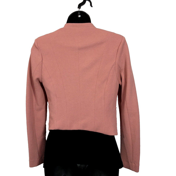 Powder Pink Blazer Iris Los Angeles Women's Small Stretch Hook Eye Pockets - Picture 4 of 7